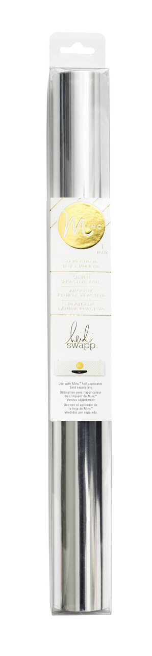 American Crafts HSFOIL 369976 Minc Reactive Foil 12.25" Silver 10' Roll